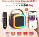 Mini Karaoke Machine for Kids Adults, Portable Bluetooth Speaker with 2 Wireless Karaoke Microphones,2025 TOP Birthday Gifts Toys for Boys 3,4, 5, 6, 7, 8+Years Old Toddler Karaoke Player by TinyTreasures Baby Boutique
