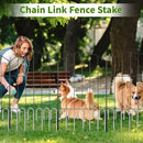12 inch Fence Stakes Heavy Duty 50-Pack J Hook Rebar Ground Stakes Anchor Galvanized Tent Stakes for Outdoor Decorations Inflatables Metal Stakes for Wire Fencing by CozyNest Decor