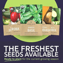 Organic Seeds Gardener Variety Pack - 30 Individual Packs - 2025 Season - Arugula, Basil, Winter Squash, Nantes Carrots and More! for Indoor & Outdoor Planting (Non-GMO, Certified Organic) by GreenHaven Gardens