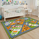 STARUIA Kids Cars Rug for Playroom, 3x5 Car Rugs for Kids Toy Cars, Non-Slip City Road Map Play Rug for Boys Bedroom, Educational Toddler Carpet Play Mat for Classroom Nursery Daycare (39"X59") by TinyTreasures Baby Boutique