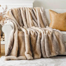 BATTILO HOME Luxury Mink Faux Fur Throw Blanket, Large Soft Cozy Warm Fur Blanket for Bed, Sofa, Couch, Chair, Thick Fur Throw and Blankets for Home Decor, 60"x80" by CozyNest Decor
