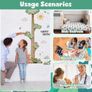 3D Cartoon Height Chart for Kids, DIY Growth Stickers, Removable Height Wall Chart for Kids Nursery, Bedroom, Bathroom by CozyNest Decor