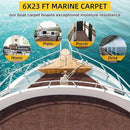 Marine Carpet,6 FT x 23 FT Brown Indoor Outdoor Carpet 0.2" Thick Boat Carpet with Water-Proof TPE Backing, Non-Slide Outdoor Marine Carpet Roll for Home, Patio, Porch, Deck by CozyNest Decor