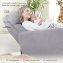 Nurture& The Glider – Premium Power Recliner Nursery Chair with Stationary Headrest | Designed for Comfort and Simplicity | Built-in USB Charger by TinyTreasures Baby Boutique