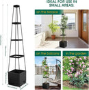 MQFORU 2Pack Raised Garden Bed Planter Boxes with Trellis, 57" Self-Watering Tomato Planter Boxes with Trellis for Climbing Vegetable and Plants, Tomato Cage for Indoor Outdoor Use by GreenHaven Gardens