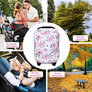 Rquite All-in-1 Car Seat Cover Baby, Carseat Covers for Girl Boy, Stretchy Soft Infant Car Seat Cover, Multi-use Baby Carrier Cover, Car Seat Canopy, Stroller Sun Shade, Nursing Breastfeeding Cover by TinyTreasures Baby Boutique