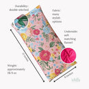 Large Microwave Heating Pad with Flax Seed, Scented or Unscented, Good For Back Pain or Cramps, Moist Heat Therapy or Ice Pack, Microwavable Bean Bag, 6" x 12" (Roses, Peppermint) by CozyNest Decor