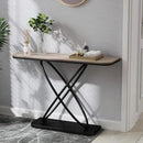BECHAEO Farmhouse Narrow Console Table for for Living Room, 47.4" Rustic Narrow Entryway Table, Sofa Tables Behind Couch, Industrial Wooden Accent Tables for Hallway Foyer Warm Gray by CozyNest Decor
