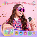 Unicorn Mini Karaoke Machine Toys: Kids Toys Girls Birthday Gifts Age 3-12+ LED Portable Bluetooth Speaker with 2 Wireless Microphone Gift Toy for 4 5 6 7 8 9 Years Old Girl Boy Kid Adult by TinyTreasures Baby Boutique