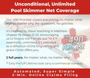 ProTuff 17" Silt Net Pool Skimmer – 2 Year Unconditional Free Replacement – Durable Fine Mesh Net for Silt & Debris – Heavy-Duty Aluminum Frame, Deep Bag for Easy Cleaning by GreenHaven Gardens