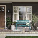 Grand patio 50" Outdoor Bench Garden Bench with Armrests Bench for Outdoors Lawn Yard Porch Lake Shore by GreenHaven Gardens