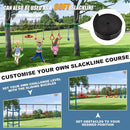 Slsy 60FT Ninja Warrior Obstacle Course with 10 Obstacles, Ninja Slackline Kit for Kids, Durable Playset Equipment for Boys & Girls with Monkey Bar, Swing, Climbing Ladder & Net by TinyTreasures Baby Boutique