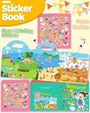 Benresive Reusable Sticker Book for Toddlers 2-4 Years, Fun Travel Stickers for Kids, Waterproof Sticker Books for Toddlers 1-3, Crafts Activities for Todddlers 1-3 2-4 3-5 - Season by TinyTreasures Baby Boutique
