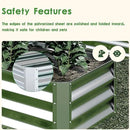 EKX 8x4x1FT Galvanized Raised Garden Bed, Raised Garden Bed Kit-Metal Planter Box Outdoor,Planting for Vegetables, Fruits,Herbs, Flowers-Slive by GreenHaven Gardens