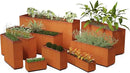 Extra Large Corten Steel Planter Box – 72"x18"x24" Rectangular Outdoor Metal Planter | Heavy Duty, Rust Patina Finish | Made in USA | Fully Assembled by GreenHaven Gardens