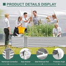 Land Guard 8×4×2 ft Galvanized Raised Garden Bed Kit, Galvanized Planter Raised Garden Boxes Outdoor, Large Metal Raised Garden Beds for Vegetables. by CozyNest Decor