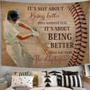 yowecso Baseball Tapestry Sport Theme Tapestry Wall Hanging for Bedroom Baseball Tapestries Aesthetic Wall Decor for Home Dorm Living Room 50"x60" by CozyNest Decor