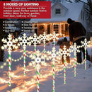 Christmas Pathway Lights Snowflake Outdoor 10PK 28inch 250LED 8 Modes Yard Decoration Flashing Waterproof Outdoor Lighted Up Christmas Light Decor for Garden Yard (R&G) by GreenHaven Gardens