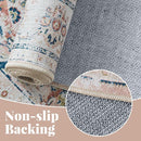 jinchan Long Hallway Runner Rug 2x12 Machine Washable Runner Rug Pink Vintage Floral Design Non-Slip Ultra-Thin for Kitchen Laundry Room Bedroom Farmhouse (2‘x12',Pink) by TinyTreasures Baby Boutique