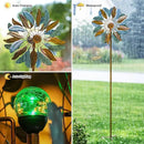 Solar Wind Spinners 87 Inch Extra Large Metal for Yard, Garden Decor Yard Art Windmills for Outdoor by CozyNest Decor