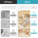 Vtopmart 4 Pack Shallow Drawer Dividers, 2.36" High 12.67"-21.14" Adjustable Expandable Kitchen Drawer Organizer, Clear Plastic Organizer Separators for Flatware, Utensil, Cutlery, Underwear, Clothes by TinyTreasures Baby Boutique