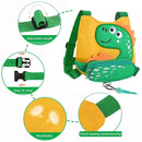 Accmor Toddler Harness Leash with Anti Lost Wrist Link, Cute Dinosaur Kids Harnesses with Wristband Bracelet Leashes Strap Tether for Baby Boys Walking (Yellow) by TinyTreasures Baby Boutique