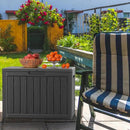 45 Gallon Outdoor Deck Box,Storage Lockable Waterproof Patio Furniture,Garden Tools,Cushions,Pool Accessories Outside Storage Resin Box(Black) by GreenHaven Gardens