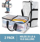 CleverMade Under Bed Storage Bag - Collapsible Storage for Shoes and Clothes Easy Use - Heavy Duty Utility Bag Home by CozyNest Decor