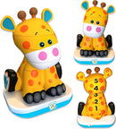 Stack-a-Roos Baby Giraffe by Salus Brands - Animal Stacking Toy, Educational Early Learning Toy for Infants Babies Toddlers, Age 12+ Months - Great Baby Gifts, STEM by TinyTreasures Baby Boutique