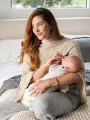 We are Amma | The Cocoon™ - Newborn Essentials Must Haves: Nursing Cover for Breast Feeding Essentials | Nursing Sweater Used as Breastfeeding Cover (Natural, Plus Size) by TinyTreasures Baby Boutique