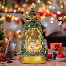 Christmas Snow Globes,with Musical and 6 Hour Timer,Snow Globes Lights, Christmas Indoor Decorations, Christmas Tree Decorations,USB & Battery Powered,Christmas Snowman Skiing by CozyNest Decor