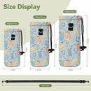 Neoprene Water Bottle Carrier Bag with Adjustable Shoulder Strap for Men Women Walking Hiking,Portable Insulated Holder Case for Stainless Steel/Glass/Plastic Bottles by TinyTreasures Baby Boutique