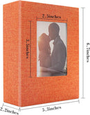 Vienrose Photo Album 4x6 100 Pages Photos Linen Cover Picture Book with Front Window for Baby Wedding Children by TinyTreasures Baby Boutique
