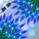 100LIGHTS BLUE Extra-Bright With End Connectors Christmas Decorative Lights 5.98m UL Certified Mini String Light Set Waterproof for Home Garden Holiday Christmas Tree Party Patio Decor Wedding by CozyNest Decor