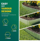 Corrugated Metal Garden Edging, 6"×40Ft Durable Landscape Border for Garden, Lawn, Flower Beds and Paver Edging (Silver) by GreenHaven Gardens