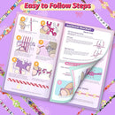 Friendship Bracelet Making Kit, Arts and Crafts Loom Bracelet Maker for Kids, Jewelry String Making supplies with 3 Thread Styles & 6 Bead Types, Christmas Birthday Gifts for Girls Ages 6 7 8 9 10+ by TinyTreasures Baby Boutique
