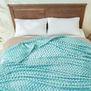 NEWCOSPLAY Super Soft Queen Blanket Sage Green Premium Silky Flannel Fleece 3D Clouds Stylish Jacquard Lightweight Bed Blanket All Season Use 350GSM (Sage Green, Queen(90"x90")) by CozyNest Decor