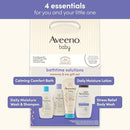 Aveeno Baby Bathtime Solutions Mommy & Me Gift Set, Baby Wash & Shampoo, Calming Bath, Daily Moisturizing Lotion & Stress Relief Body Wash for Mom, Nourishing Oat, Registry Must Haves, 4 items by TinyTreasures Baby Boutique