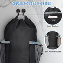 BALEINE 150L Laundry Bag Backpack, 900D Oxford Fabric Large Travel Laundry Bags with Shoulder Straps and 2 Mesh Pockets for College Dorm, Apartment, Laundromat (Black, 150L) by TinyTreasures Baby Boutique