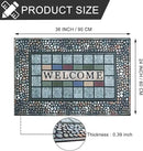 CHICHIC Rectangle Entrance Door Mat Large 24 x 36 Inch Entry Way High Traffic Area Doormat Front Door Rugs Outdoors Heavy Duty Welcome Mat, Non Slip Rubber Back Low Profile for Garage by CozyNest Decor