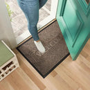 Mibao Front Door Mat Outside Entrance, Durable Outdoor Indoor Mat, Low Profile Heavy Duty Doormat, Non-Slip, Traps Dirt and Moisture, Easy Clean Patio Porch Entryway Mat, 29.5" x 17", Brown by CozyNest Decor