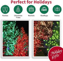 100 Count Red and Green - String Lights - 21.6FT LED Christmas Lights, Mini led Lights for Indoor Outdoor Home Holiday Party Wedding Independence Day Decoration by CozyNest Decor