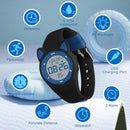 Kids Watches for Girls Boys Digital Sport Watch with Step Counter Pedometer Vibration Alarm Clock, No App Waterproof Fitness Tracker Kids Watch Boys Girls Teens Students Ages 5-16 by TinyTreasures Baby Boutique