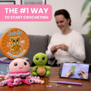Cookie Box Crochet Kit for Beginners - Learn to Craft Amigurumi Stuffed Animals - Knitting Gift for Kids and Adults - Beginner-Friendly Yarn - Stitch-by-Stitch Video Tutorial - Bunny Lola by TinyTreasures Baby Boutique