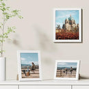 Vittanly 8x10 Picture Frames Set of 9, Shatter Resistant Plexiglass, Display 5x7 Pictures with Mat or 8x10 without Mat, Photo Frames for Wall or Tabletop, Engineered Wood, White by CozyNest Decor