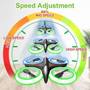 Dwi Dowellin 4.9 Inch Mini Drone for Kids Crash Proof LED Lights One Key Take Off Landing Flips RC Remote Control Small Drones Toys for Beginners Boys and Girls Adults Nano Quadcopter,Black by TinyTreasures Baby Boutique
