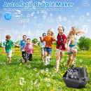 Theefun Bubble Machine: 750ML Metal Automatic Bubble Maker for Toddlers and Kids, Portable Professional Bubble Blower Operated by Plug-in Bubble Toys for Parties Weddings Indoor and Outdoor Use by TinyTreasures Baby Boutique