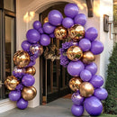 RUBFAC 129pcs Purple Balloons Different Sizes 18 12 10 5 Inch, Lavender Lilac Latex Balloon Garland Arch Kit for Halloween Masquerade Party Decorations Birthday Anniversary Baby Shower Party Supplies by TinyTreasures Baby Boutique