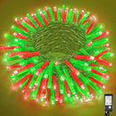 Vivideal 200 LED Red and Green Christmas Lights - 66ft String Lights Indoor Clear Wire 8 Modes Plug in Waterproof Fairy Lights with Timer Memory for Indoor Outside Bedroom Home Party Decorations by GreenHaven Gardens