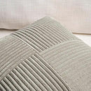 Fancy Homi Set of 2 Neutral Grey Boho Long Lumbar Body Decorative Throw Pillow Cover 14x36 Inch for Bed Couch Bedroom Bench, Soft Patchwork Corduroy Textured Pillow Case, Rustic Farmhouse Room Décor by CozyNest Decor
